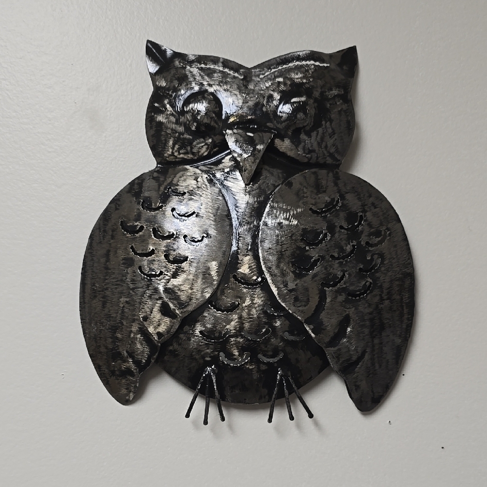Metallic Owl Wall Art
